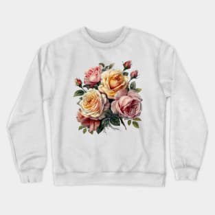 Bouquet of Vintage Roses Crewneck Sweatshirt